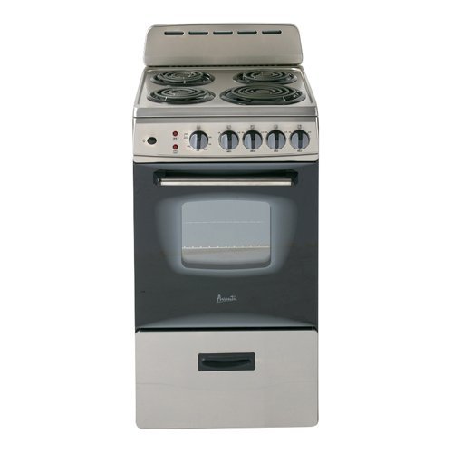 Avanti ER20P3SG Freestanding 20\" Electric Range, Stainless Steel