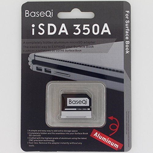 BASEQI Aluminum MicroSD Adapter for Microsoft Surface Book