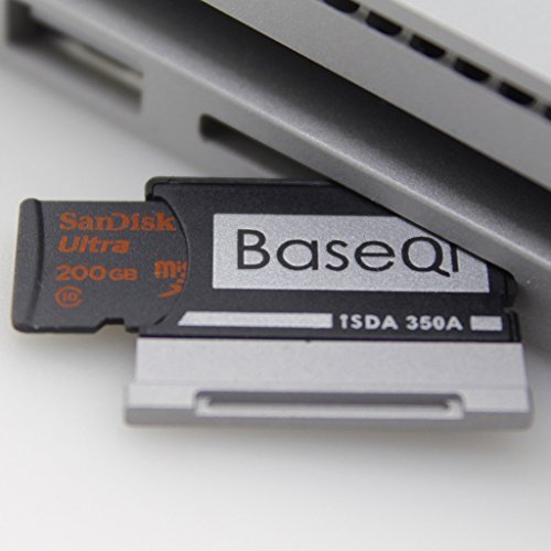 BASEQI Aluminum MicroSD Adapter for Microsoft Surface Book