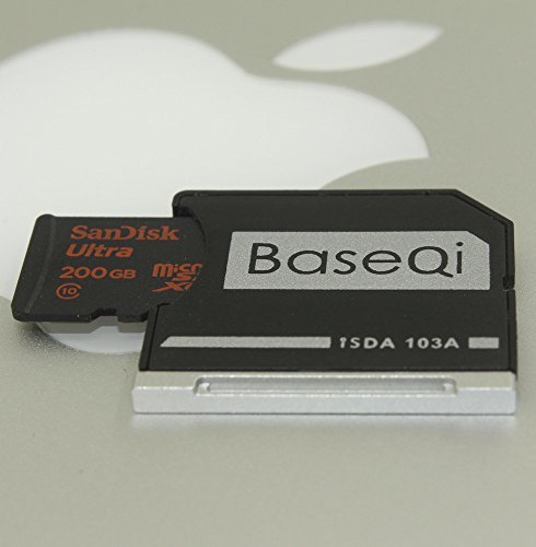 BASEQI aluminum microSD Adapter for MacBook Air 13" and MacBook Pro 13"/15" (Non-Retina)