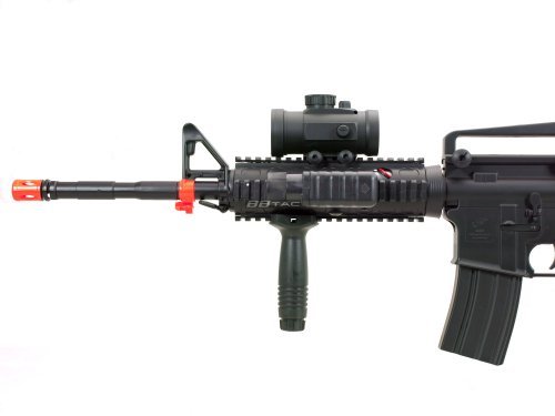 BBTac BT-M83 LPEG Full Auto Electric Power 250 FPS AEG Airsoft Gun with 1000 .12g BBs 6mm Package