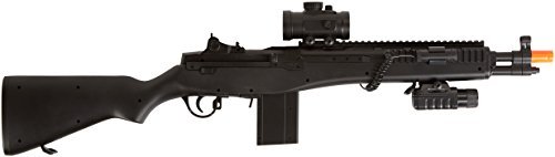 BBTac M305P Airsoft Gun M14 RIS Full Sized Spring Airsoft Rifle with Scope with Warranty