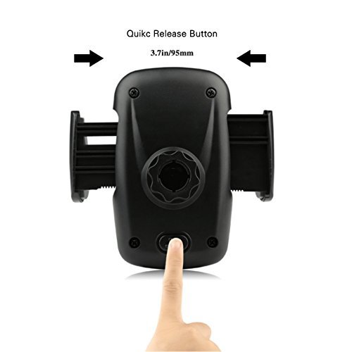 BE Universal Smartphones Car Air Vent Mount Holder Cradle Compatible with iPhone 7 7 Plus SE 6s 6 Plus 6 5s 5 4s 4 Samsung Galaxy S6 S5 S4 LG Nexus Sony Nokia and More (Black)