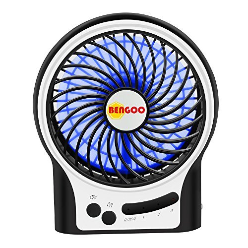 BENGOO Fan Portable USB Fan Mini Desktop Desk Table Electric Rechargeable Fan for laptop room office outdoor travel