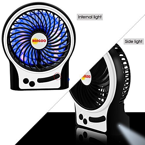 BENGOO Fan Portable USB Fan Mini Desktop Desk Table Electric Rechargeable Fan for laptop room office outdoor travel