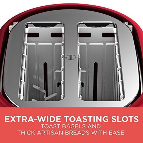 BLACK+DECKER 2-Slice Toaster, Red, TR1278RM