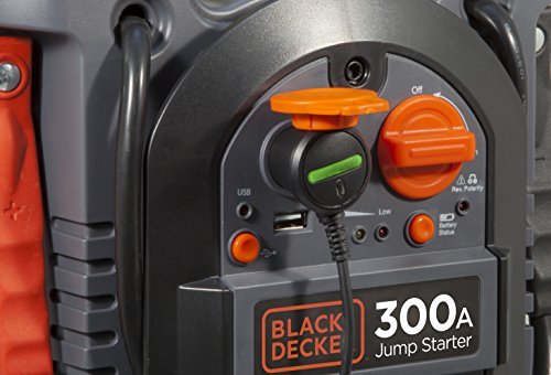 BLACK+DECKER J312B Jump Starter: 600 Peak/300 Instant Amps
