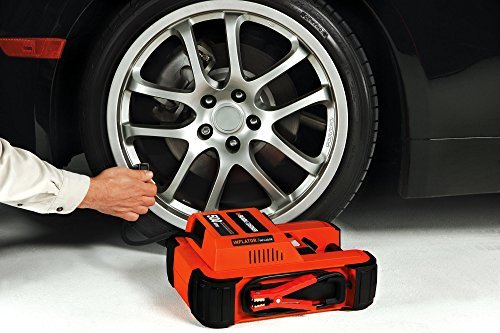 BLACK+DECKER JUS500IB Jump Starter: 1000 Peak/500 Instant Amps, 120 PSI Air Compressor