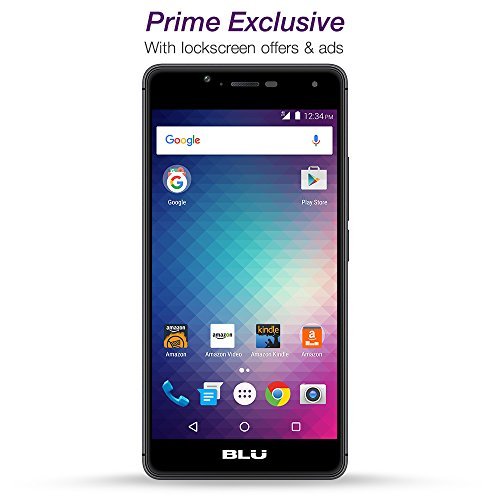 BLU R1 HD - 16 GB - Black - Prime Exclusive - with Lockscreen Offers & Ads