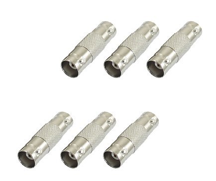 BNC Connector - Coupler (6 Pack) BNC Female to Female, Adapter for CCTV