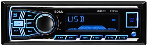 BOSS Audio 610UA Single Din, MP3/USB/SD AM/FM Car Stereo, Wireless Remote