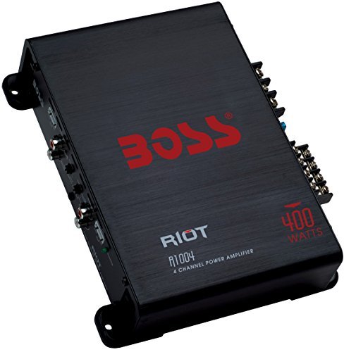 BOSS Audio R1004 Riot 400 Watt, 4 Channel, 2/4 Ohm Stable Class A/B, Full Range, MOSFET Car Amplifier