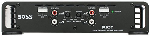 BOSS Audio R1004 Riot 400 Watt, 4 Channel, 2/4 Ohm Stable Class A/B, Full Range, MOSFET Car Amplifier