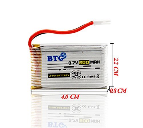 BTG 3.7V 600mAh Battery & X4 Battery Charger for JJRC H42 UDI U45 Syma X5C X5SW X5C-1 X5SC X5SC-1 CX-30W CX-31 M68R Drone Quadcopter Parts