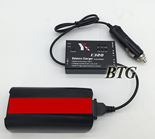 BTG Car Charger for Parrot Bebop 2 Drone Bebop 2 FPV Battery