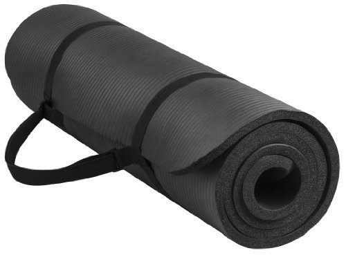 BalanceFrom GoYoga All-Purpose 1/2-Inch Extra Thick High Density Anti-Tear Exercise Yoga Mat with Carrying Strap