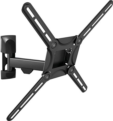 Barkan Articulating Full Motion Curved / Flat TV Wall Mount for 29" -65" Screens up to 88 lbs.., Metallic black (3300.B)