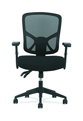 Basyx by HON Customizable Ergonomic High-Back Mesh Task Chair with Arms and Lumbar Support - Ergonomic Computer/Office Chair (HVST121)