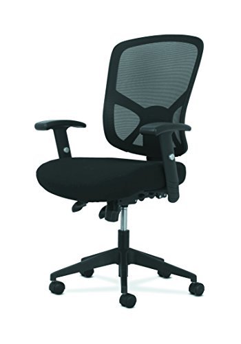 Basyx by HON Customizable Ergonomic High-Back Mesh Task Chair with Arms and Lumbar Support - Ergonomic Computer/Office Chair (HVST121)