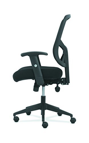 Basyx by HON Customizable Ergonomic High-Back Mesh Task Chair with Arms and Lumbar Support - Ergonomic Computer/Office Chair (HVST121)