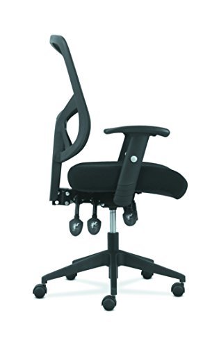 Basyx by HON Customizable Ergonomic High-Back Mesh Task Chair with Arms and Lumbar Support - Ergonomic Computer/Office Chair (HVST121)