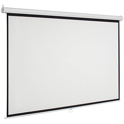 Best Choice Products Manual Projector Projection Screen Pull Down Screen, 119"L