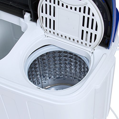 Best Choice Products Portable Compact Mini Twin Tub Washing Machine and Spin Cycle w/ Hose, 13lbs. Capacity