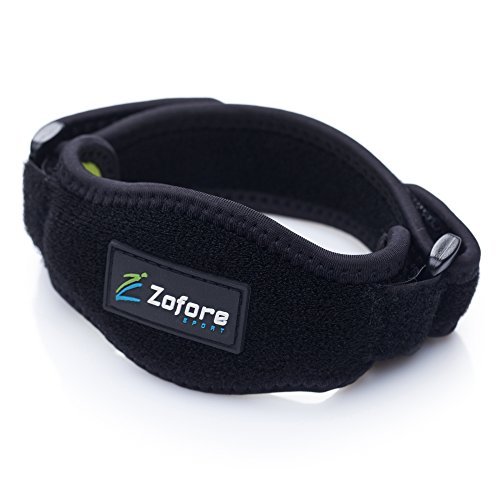 Best Tennis Elbow Brace 2 Pack by Zofore - Effective Pain Relief for Tennis Elbow - Adjustable Counterforce Brace With Compression Pad Support - E-Book Bonus