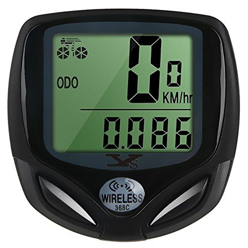 Bicycle Speedometer and Odometer Wireless Waterproof Cycle Bike Computer with Digital LCD Display & Multi-Function by YS