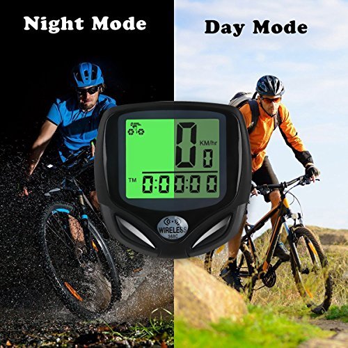 Bicycle Speedometer and Odometer Wireless Waterproof Cycle Bike Computer with Digital LCD Display & Multi-Function by YS