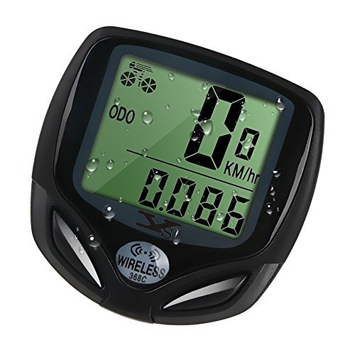 Bicycle Speedometer and Odometer Wireless Waterproof Cycle Bike Computer with Digital LCD Display & Multi-Function by YS