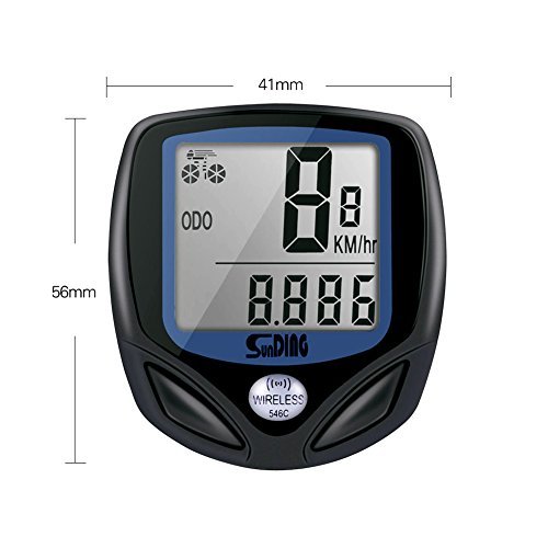 Bike Computer, Wrcibo Bicycle Speedometer Waterproof Wireless Odometer Ball Switch Multi-Function Cycle Computer with LCD Display