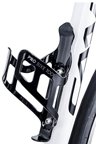 Bike Water Bottle Holder, Black or White Gloss, Secure Retention System, No Lost Bottles, Lightweight and Strong Bicycle Bottle Cage, Quick and Easy to Mount, Great for Road and Mountain Bikes