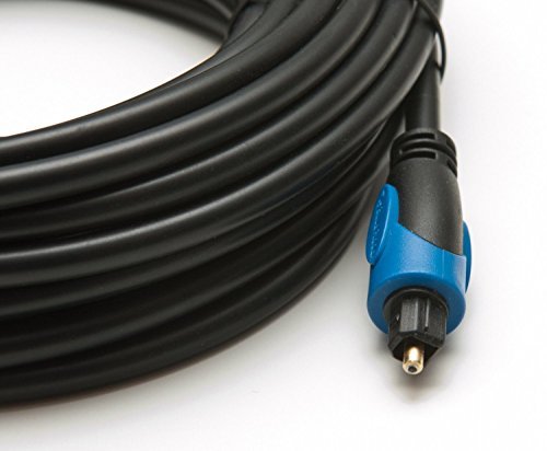 BlueRigger Digital Optical Audio Toslink Cable (15 feet)- CL3 Rated