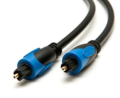 BlueRigger Digital Optical Audio Toslink Cable (15 feet)- CL3 Rated