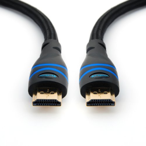 BlueRigger High Speed HDMI cable with Ethernet - Supports 3D and Audio Return [Latest Version] - 10 Feet