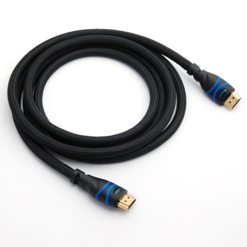 BlueRigger High Speed HDMI cable with Ethernet - Supports 3D and Audio Return [Latest Version] - 10 Feet