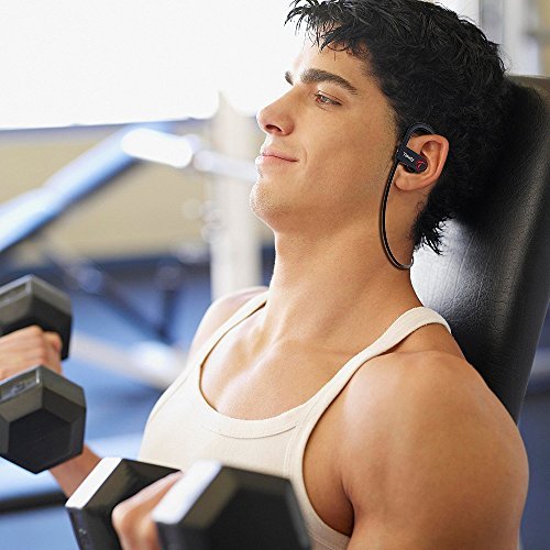 Bluetooth Headphones with Mic- Wireless Earbuds For Running and Workout- In-Ear, Noise Cancelling - Clarity and Bass - Comfortable, Secure Fit - Compatible with Smartphones & Tablets- Timsty T7
