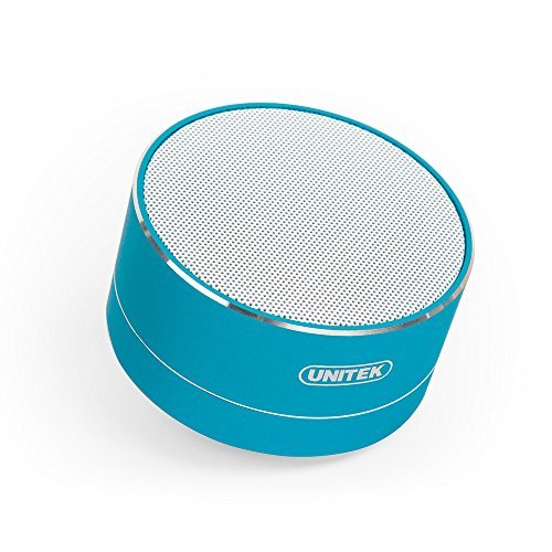 Bluetooth Speaker, Unitek 3W Portable Bluetooth Speakers, Wireless with FM Function, Micro SD TF Card Support-Teal