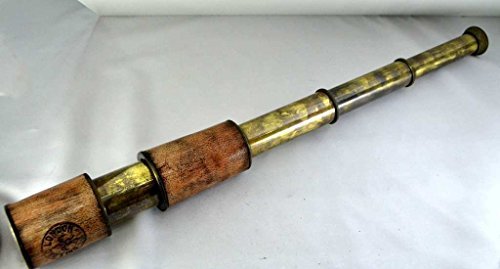 Brass Nautical Telescope Brass Hand Held Pocket spyglass in Gift Box