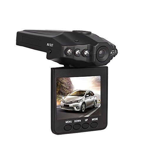 Btopllc On Dash Video Dash Cam Car Driving Video Recorder Camera 2.5 inch TFT LCD Screen USB Charging Vehicle Video Camera Loop Recording with Night Vision Car Dashboard Camera Recorder-Black