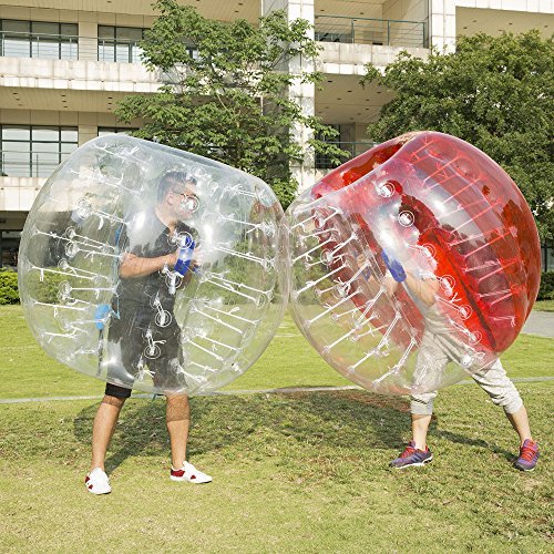 BubbleU24(TM) Inflatable Bumper Ball 4ft/5ft Diameter, Bubble Soccer Ball Blow Up Toy in 2 Min, Human Hamster Zorb Ball for Kids Adults Parties Rentals