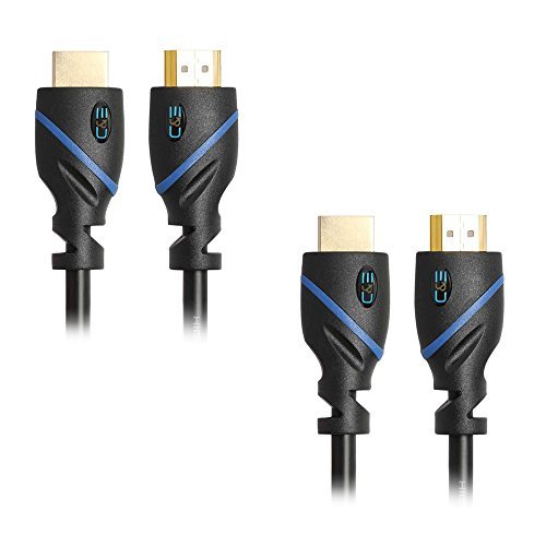 C&E 10 Feet, High Speed HDMI Cable With Ethernet, CL3 Certified Supports 3D and Audio Return Channel, 2 Pack, CNE67859