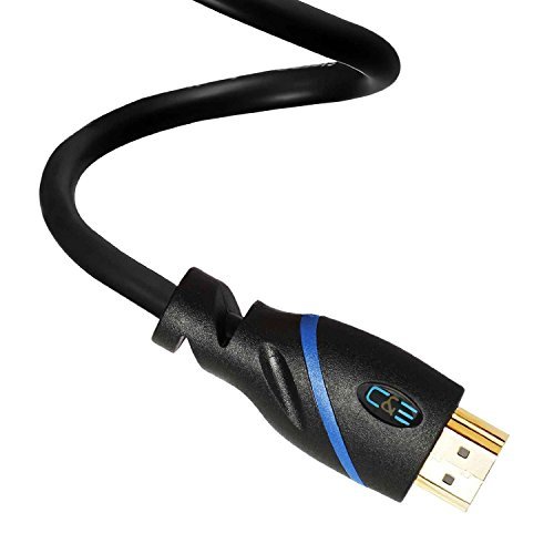 C&E High Speed HDMI Cable Supports Ethernet, 3D and Audio Return [Newest Standard], 1.5 Feet, CNE570143