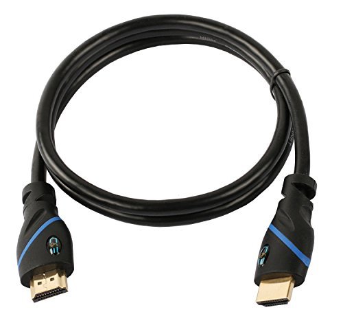 C&E High Speed HDMI Cable Supports Ethernet, 3D and Audio Return [Newest Standard], 1.5 Feet, CNE570143