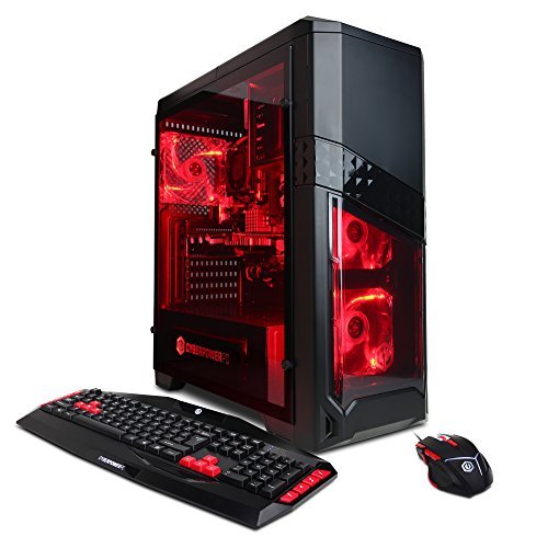 CYBERPOWERPC Gamer Ultra GUA3120A w/ AMD FX-4300 3.8GHz CPU, 8GB DDR3, AMD R7 250 2GB, 1TB HDD, 24X DVD+-RW & Win 10 Home 64-Bit Desktop Gaming PC