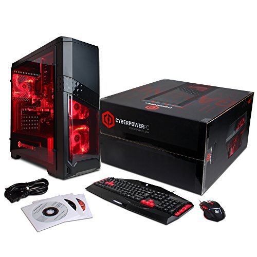 CYBERPOWERPC Gamer Ultra GUA3120A w/ AMD FX-4300 3.8GHz CPU, 8GB DDR3, AMD R7 250 2GB, 1TB HDD, 24X DVD+-RW & Win 10 Home 64-Bit Desktop Gaming PC