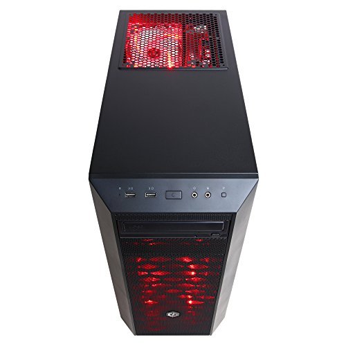 CYBERPOWERPC Gamer Xtreme VR GXiVR8020A2 Desktop Gaming PC (Intel i5-7400 3.0GHz, AMD RX 480 4GB, 8GB DDR4 RAM, 1TB 7200RPM SATA III HDD, 802.11AC WIFI USB Adapter, Win 10 Home), Black