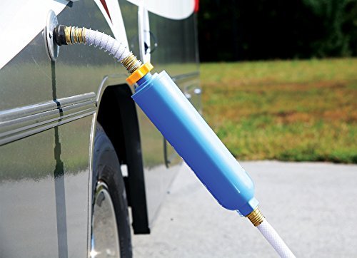 Camco 40043 TastePURE Water Filter with Flexible Hose Protector Greatly Reduces Bad Taste, Odors, Chlorine and Sediment in Drinking Water