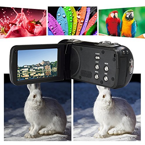 Camcorder Video Camera Full HD 1080P 24.0MP Digital Camera 18x Digital Zoom 2.7" LCD with Wide Angle Close-up Lens